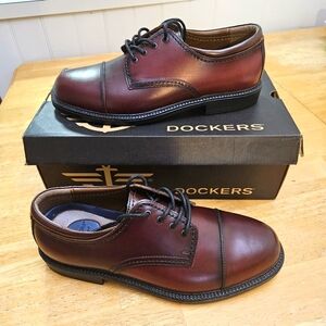 Dockers Gordon Cordovan Brown Derby Mens shoes size 10.5 wide